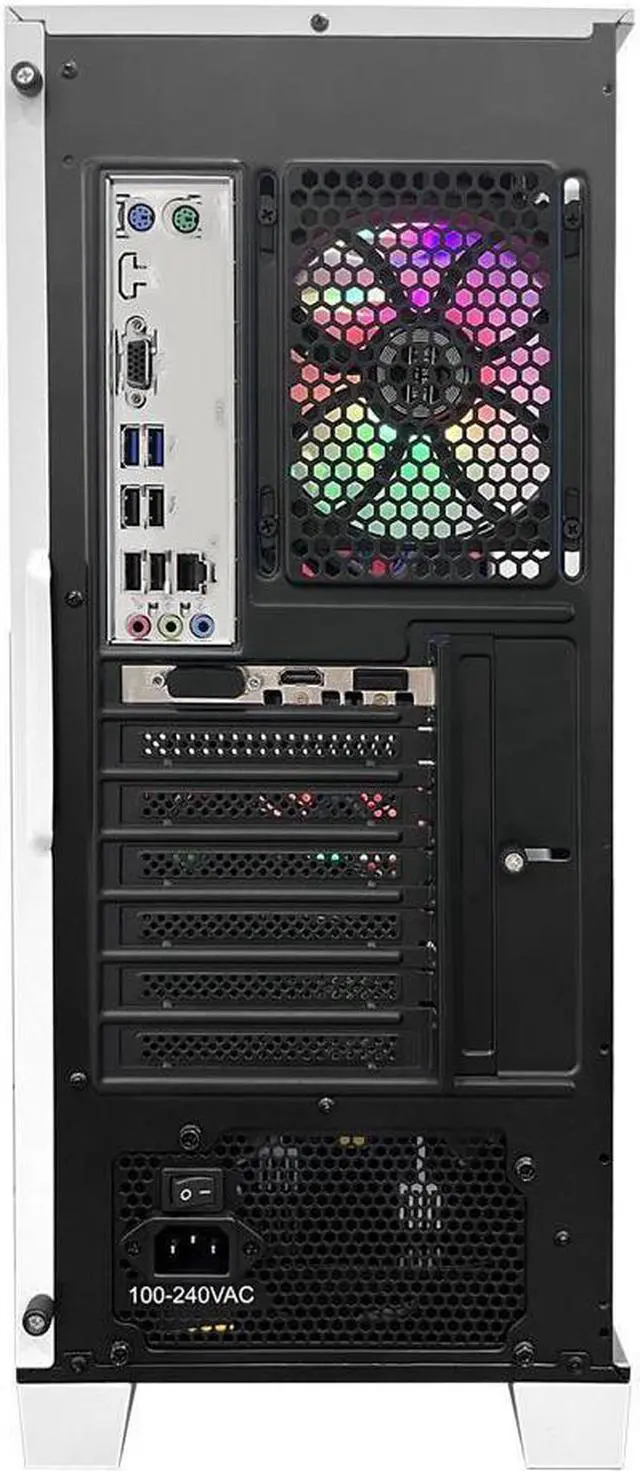 Alt view image 6 of 6 - H.E. Transformers Gaming PC -AMD Ryzen 5 5600X 3.7 GHz -RTX 4060 8GB-32GB DDR4 RAM -1TB PCIe SSD -240 Liquid Cooler -WIFI &Bluetooth Ready -Windows 11 Pro Desktop Computer