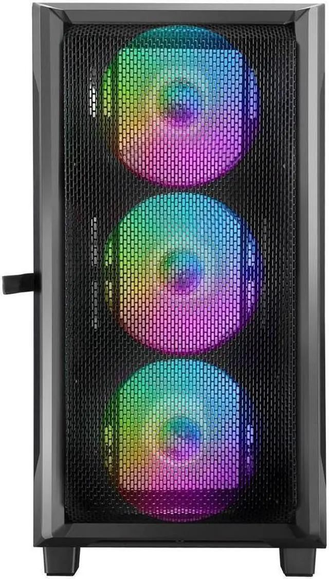 Alt view image 4 of 7 - Hoengager  Gaming Desktop PC - AMD Ryzen 5 5600G 6-Core 3.9GHz- GeForce GTX 1650 - 16GB DDR4 3200MHz - 1TB M.2 +1TB SATA SSD- WIFI & Bluetooth 5.0 -RGB Fans - Windows 11 Pro Desktop Computer