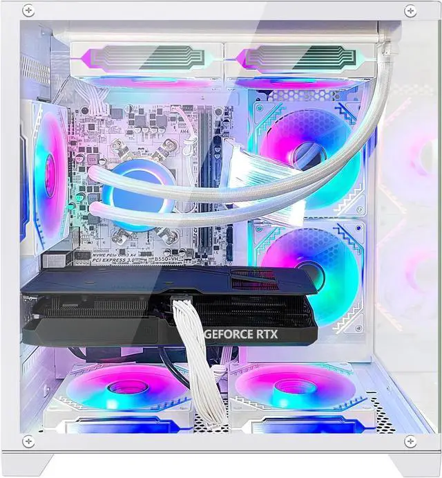 自作PC　Ryzen7 5700x RTX3060TI 32/1TB WI-FI IPASON Prebuilt AMD Gaming PC Desktop, Ryzen7 5700X, RTX4060