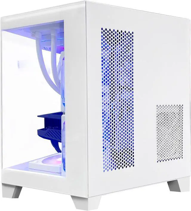 Alt view image 6 of 6 - H.E. Gaming PC -AMD Ryzen 7 5700G 3.8 GHz-RTX 3060 12GB -16GB DDR4 RAM-1TB M.2 SSD-240 Liquid Cooler -WIFI &Bluetooth -RGB Fans-Windows 11 Pro Desktop Computer-White