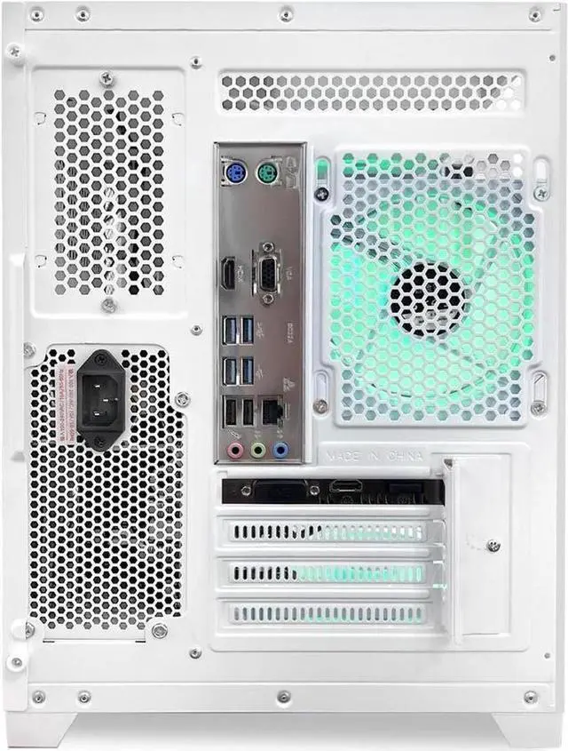 Alt view image 7 of 7 - Hoengager Gaming PC AMD Ryzen 5 5600GT 3.6GHz,  RTX 2060 6G , 3TB SSD, 32GB DDR4 RAM, Liquid Cooler ,AC Wi-Fi &Bluetooth, RGB Fans,Windows 11 Pro Desktop-White