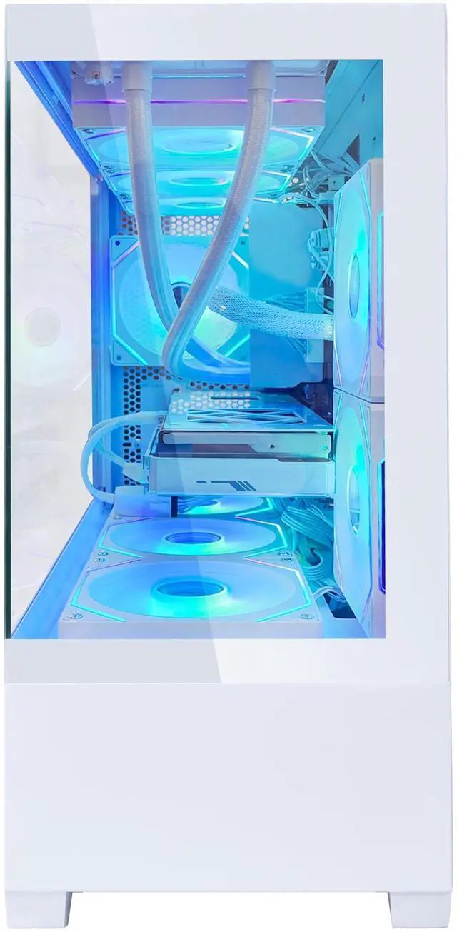Alt view image 6 of 7 - Hoengager Sunshine RTX 5070TI 16G Gaming PC Desktop - Intel Core i5-12600KF , 32GB DDR5 RAM 6000MHz, 1TB PCIe +1TB SATA SSD, WiFi + BT, Windows 11 Pro -RGB Prebuilt Computer
