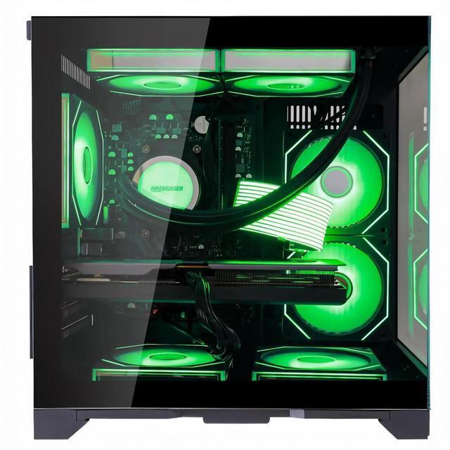 Alt view image 4 of 7 - Hoengager Gaming PC AMD Ryzen 7 5700X3D  8-Core 3.0 GHz, RTX 5060 8GB, 32GB DDR4 RAM 3200MHz,1TB PCIe +2TB SATA SSD, WIFI&Bluetooth Windows 11 Pro