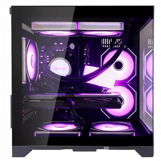 Alt view image 2 of 7 - Hoengager Gaming PC AMD Ryzen 7 5700X3D  8-Core 3.0 GHz, RTX 5060 8GB, 32GB DDR4 RAM 3200MHz,1TB PCIe +2TB SATA SSD, WIFI&Bluetooth Windows 11 Pro