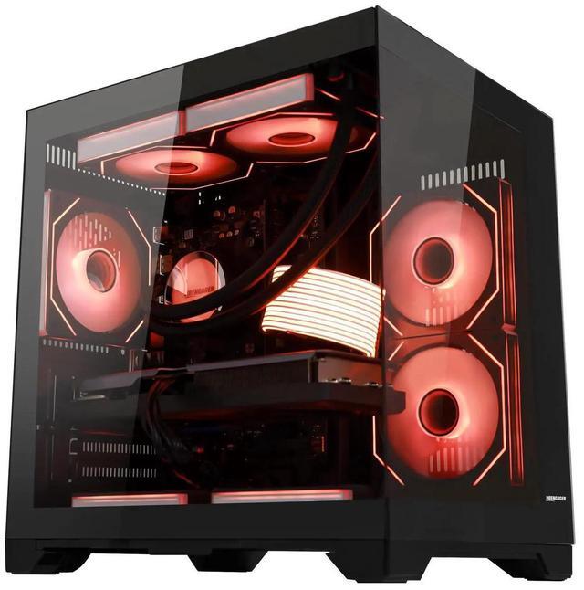 Alt view image 5 of 7 - Hoengager Gaming PC AMD Ryzen 7 5700X3D  8-Core 3.0 GHz, RTX 5060 8GB, 32GB DDR4 RAM 3200MHz,1TB PCIe +2TB SATA SSD, WIFI&Bluetooth Windows 11 Pro