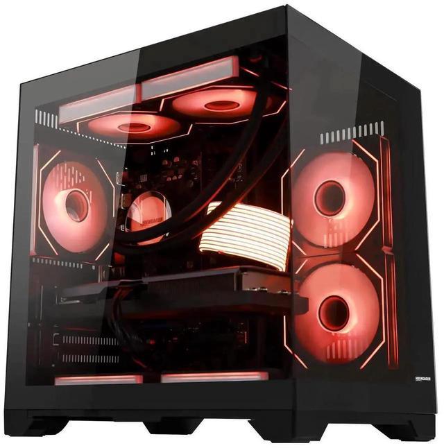 Alt view image 5 of 7 - Hoengager Gaming PC AMD Ryzen 5 5600GT  6-Core 3.6GHz, Radeon RX 9060 XT 16GB, 32GB DDR4 RAM 3200MHz,1TB PCIe SSD, WIFI&Bluetooth Windows 11 Pro