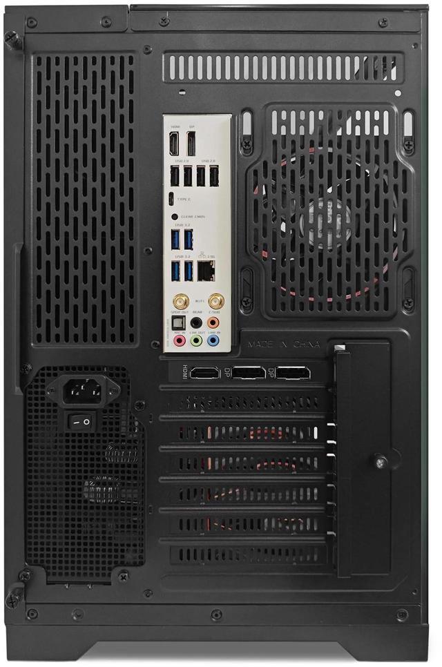 Alt view image 7 of 7 - Hoengager Astral Plus Gaming PC -AMD Ryzen 5 9600X 6-Core 3.9 GHz -Radeon RX 9060 XT 8GB -32GB DDR5 6000MHZ RAM-1TB PCIe +1TB SATA SSD -WIFI &Bluetooth -RGB Fans-Windows 11 Pro Desktop Computer-Black
