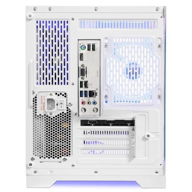 Alt view image 7 of 7 - Hoengager Gaming PC Desktop Intel Core i5-13400F 2.5 GHz 10 Core, GeForce Radeon RX 9060 XT 16GB , 32GB DDR4 RAM 3200MHz,1TB PCIe SSD, Wi-Fi & Bluetooth ,Win 11 Pro  Prebuilt Tower RGB Computer-White