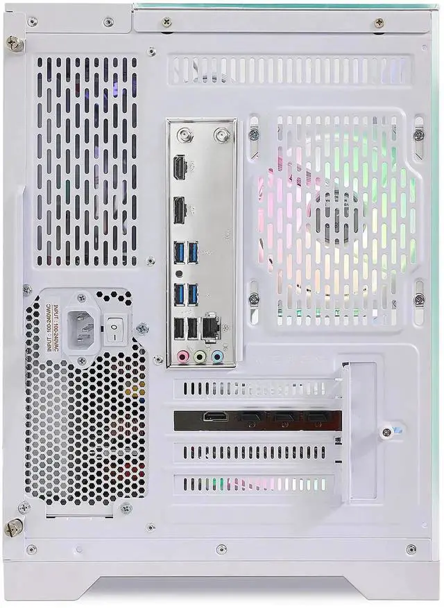 Alt view image 7 of 7 - Hoengager Astral Mini Gaming PC -AMD Ryzen 7 7700 8-Core 3.8 GHz-RTX 5060 Ti 16G -32GB DDR5 6000MHZ RAM-1TB PCIe +1TB SATA SSD -WIFI &Bluetooth -RGB Fans-Windows 11 Pro Desktop Computer-White
