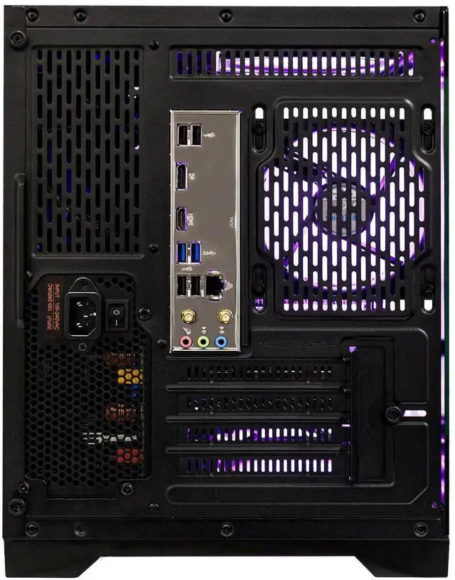 Alt view image 7 of 7 - Hoengager King Gaming Desktop AMD Ryzen 5 5600GT 3.6 GHz,GeForce RTX 3060 12G, 32GB DDR4 3200MHz RAM ,1TB PCIe SSD ,RGB FAN ,WiFi &Bluetooth Windows 11 Pro Prebuilt Gaming PC
