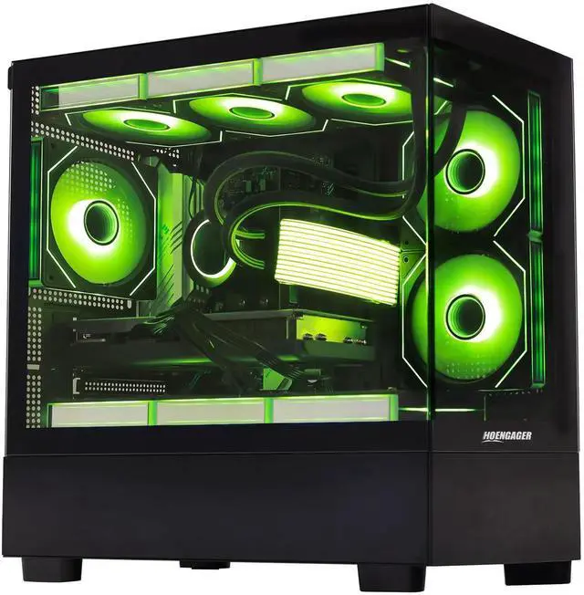 Main image of HoengagerGaming PC - AMD Ryzen 7 5700X 3.4 GHz, Intel Arc B580 12GB, 32GB DDR4 RAM, 1TB PCIe SSD, WiFi + BT, Windows 11 Pro -RGB Prebuilt Desktop