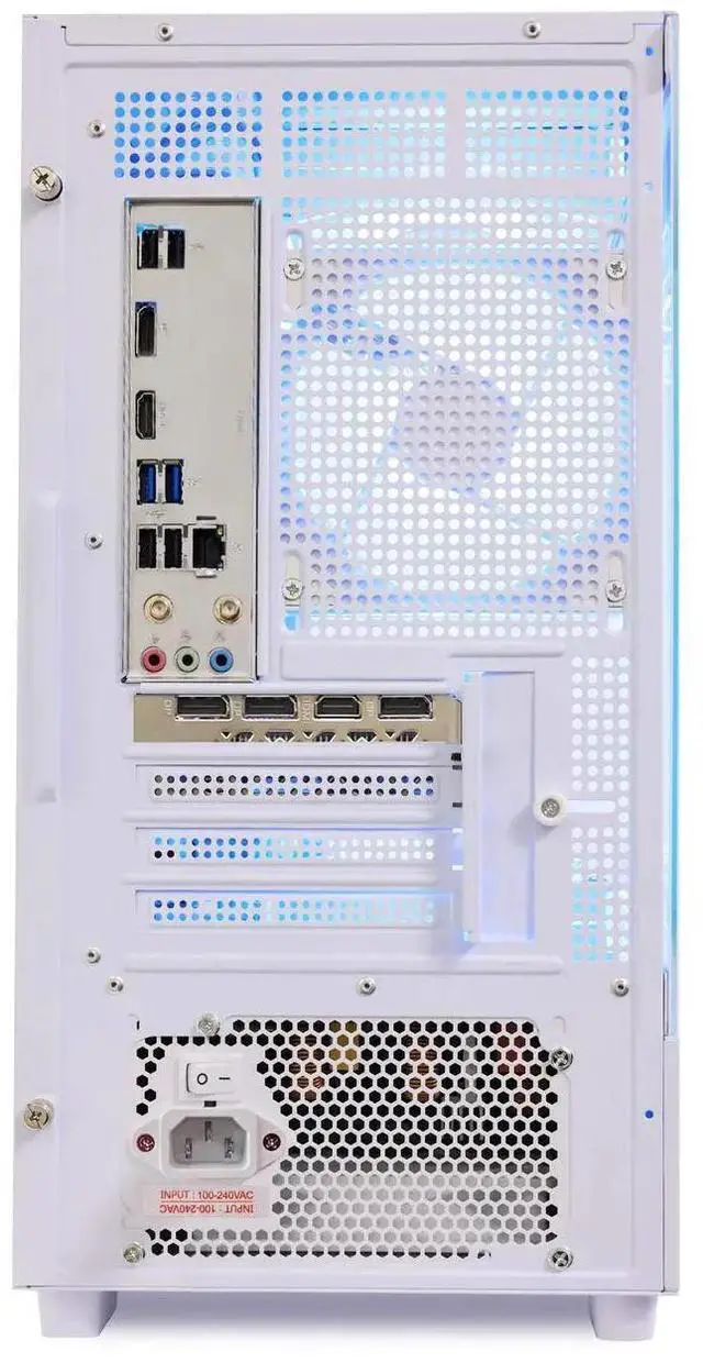 Alt view image 7 of 7 - Hoengager Gaming PC - AMD Ryzen 7 5700X 3.4 GHz, Intel Arc B580 12GB, 32GB DDR4 RAM, 1TB PCIe +2TB SATA SSD, WiFi + BT, Keyboard, Windows 11 Pro -RGB Prebuilt Desktop