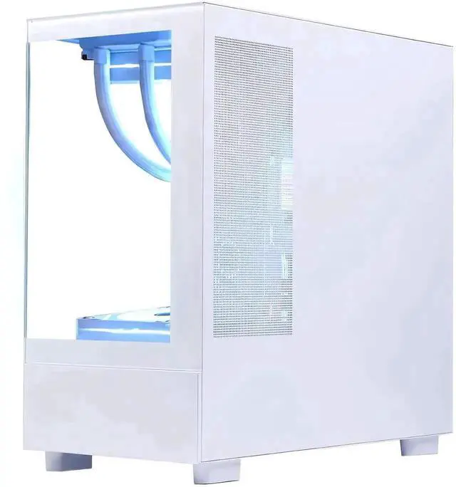 Alt view image 6 of 6 - Hoengager Gaming PC Intel Core i7-12700K 12-Core (8P+4E) 3.6 GHz,Radeon RX 9070 XT 16GB, 32GB DDR5 RAM 6000MHz,1TB PCIe SSD, WiFi & BT ,850W PSU, Liquid cooler, Windows 11 Pro Desktop-White
