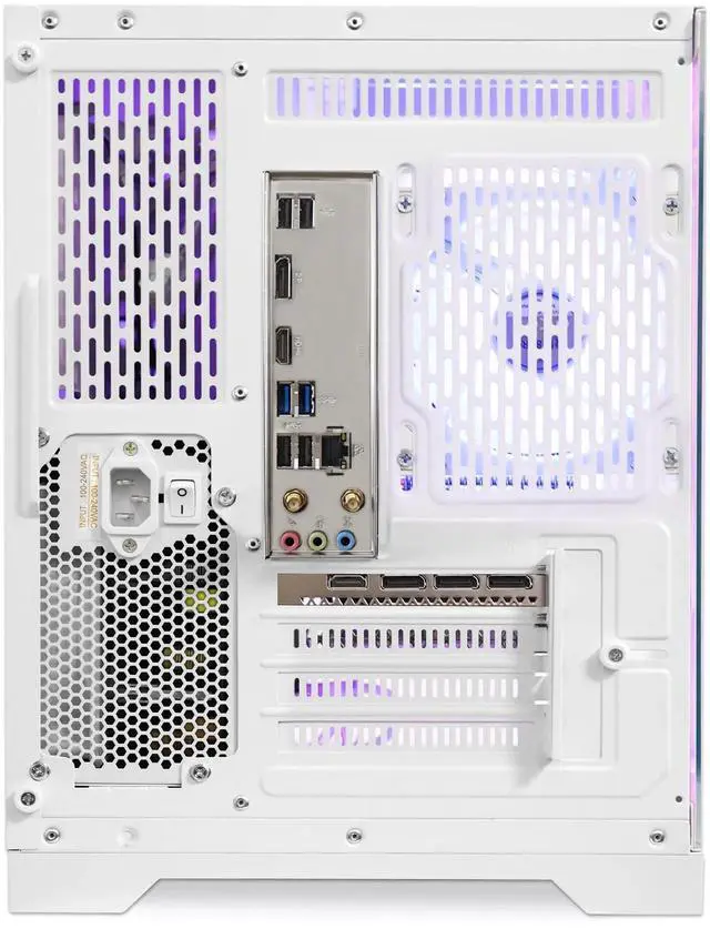 Alt view image 7 of 7 - HoengagerGaming PC - AMD Ryzen 7 5700X 3.4 GHz, Intel Arc B580 12GB, 32GB DDR4 RAM, 1TB PCIe SSD, WiFi + BT, Windows 11 Pro -RGB Prebuilt Desktop