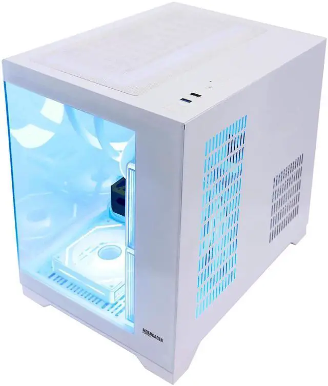 Alt view image 4 of 7 - H.E. Gaming PC -AMD Ryzen 7 5700X 3.4 GHz- RX 6500XT 4GB-16GB DDR4 RAM-1TB M.2 SSD-240 Liquid Cooler -WIFI &Bluetooth -RGB Fans-Windows 11 Pro Desktop Computer-White