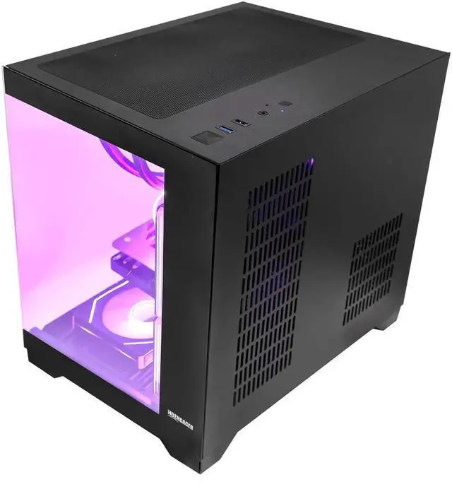 Alt view image 5 of 7 - Hoengager Gaming PC -AMD Ryzen 5 5500 3.6 GHz- RTX 3060 12GB -32GB DDR4 RAM -1TB M.2 +1TB SATA SSD-240 Liquid Cooler -WIFI &Bluetooth Ready -RGB Fans-Windows 11 Pro Desktop Computer-Black