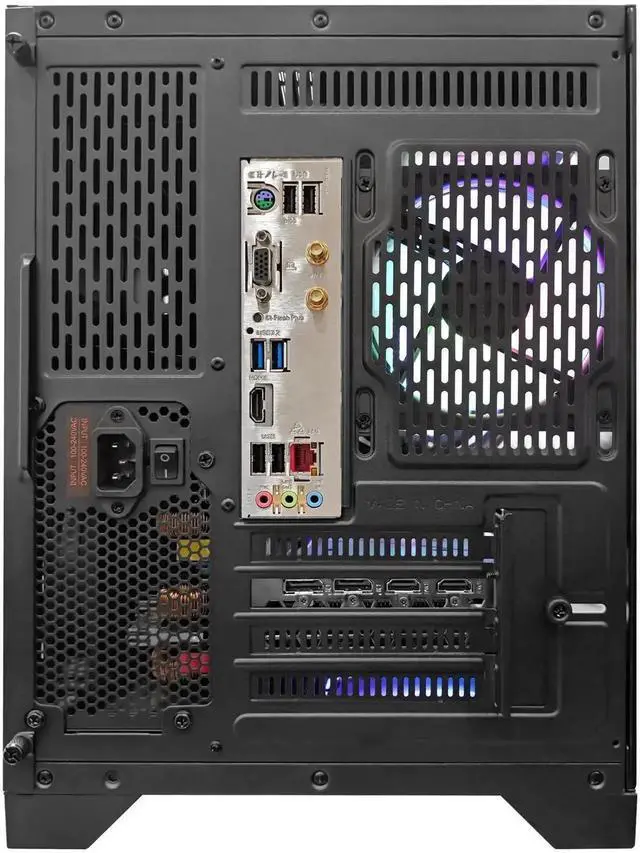 Alt view image 7 of 7 - Hoengager Gaming PC -AMD Ryzen 7 9700X 8-Core 3.8 GHz-RTX 5070 12GB -32GB DDR5 RAM-1TB PCIe SSD-360 Liquid Cooler -WIFI &Bluetooth-850W PSU -ARGB Fans-Windows 11 Pro prebuilt Gaming Desktop PC-Black