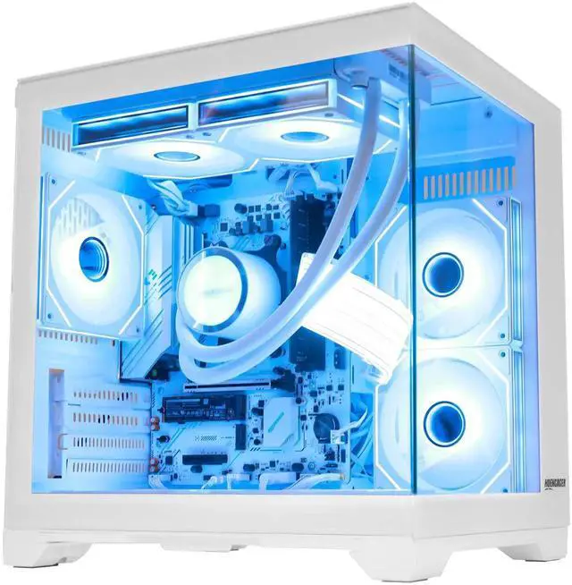 Main image of Hoengager AMD Ryzen 5 5600GT,16GB DDR4 3200MHz,1TB M.2 SSD,WiFi& Bluetooth, Windows 11 Pro Gaming Desktop PC-White