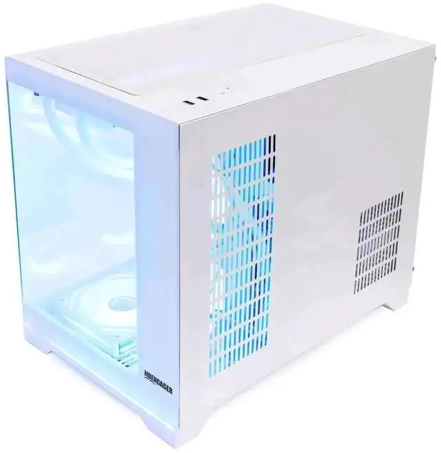 Alt view image 6 of 7 - Hoengager Gaming PC-AMD Ryzen 7 9700X 8-Core 3.8 GHz-RTX 5060TI 8GB GPU-16GB DDR5 RAM-1TB PCIe+1TB SATA SSD-360 Liquid Cooler-WIFI & BT-850W Gold PSU-APP ARGB Fans-Windows 11 Prebuilt Desktop PC-White