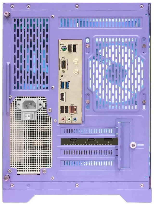 Alt view image 7 of 7 - Hoengager Gaming PC-AMD Ryzen 7 9700X 8-Core 3.8GHz-RX 9070GRE 12GB GPU-16GB DDR5 RAM-1TB PCIe SSD-LCD Liquid Cooler-WIFI &Bluetooth-850W Gold PSU-APP ARGB Fans-Win11 prebuilt Gaming Desktop PC-Purple