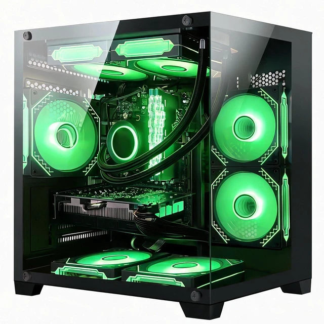 Main image of Hoengager Gaming PC INTEL Core i5 14400F 10-Core, RTX 3060 12GB GPU, 16GB DDR4 RAM 3200MHz,1TB PCIe SSD, WIFI&Bluetooth, 650W PSU ,Windows 11 Desktop