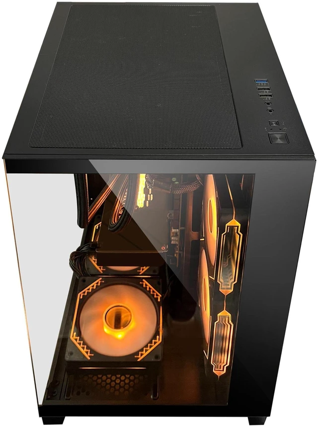 Alt view image 6 of 7 - Hoengager Gaming PC INTEL Core i5 14400F 10-Core, RTX 3060 12GB GPU, 16GB DDR4 RAM 3200MHz,1TB PCIe SSD, WIFI&Bluetooth, 650W PSU ,Windows 11 Desktop