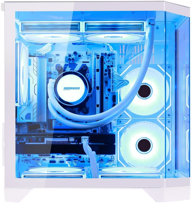 Hoengager RTX 5070 12GB Gaming PC Desktop - AMD Ryzen 7 7800X3D 8