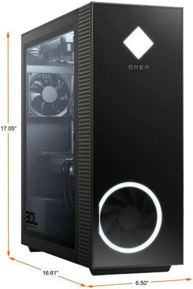 Main image of HP OMEN GT13-1114  Desktop Computer- Ryzen 5 5000 Series 5600G (3.90GHz) -16GB DDR4 RAM- 1 TB NVMe SSD -AMD Radeon RX 6600 XT -Windows 11 Home 64bit -WIFI&Bluetooth
