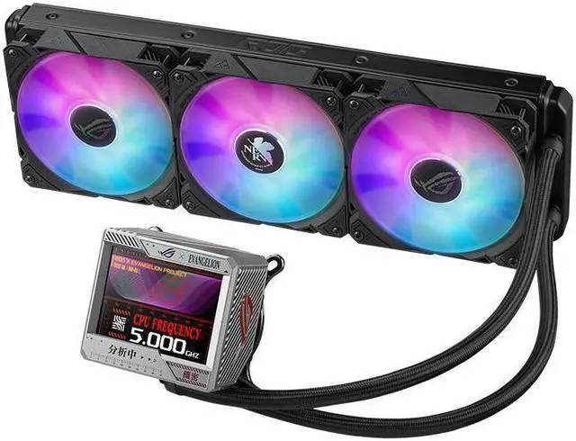 Main image of ASUS ROG RYUJIN II 360 ARGB EVA EDITION all-in-one liquid CPU Cooler 360mm Radiator, 3.5" Color LCD, Support AURA SYNC, 3*120mm ROG ARGB Fans