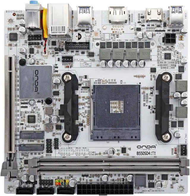 Main image of Hoengager B550 ITX AMD B550 Motherboard Socket AM4 Supports AMD Ryzen 5600 / 5500 / 4500
ITX form factor