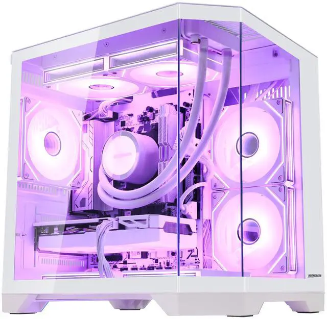 Main image of Hoengager RTX 5070 12GB Gaming PC Desktop - AMD Ryzen 7 7700, 32GB DDR5 RAM, 1TB PCIe SSD, WiFi + BT, 850W PSU,Liquid cooler ,Windows 11 Pro -RGB Prebuilt Computer -Ocean of Stars