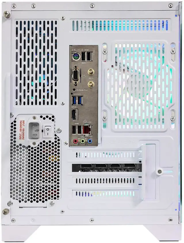 Alt view image 7 of 7 - Hoengager Gaming PC -AMD Ryzen 7 9700X 8-Core 3.8 GHz-RTX 5060 8GB-32GB DDR5 RAM-1TB PCIe SSD-360 Liquid Cooler -WIFI &Bluetooth-850W PSU -ARGB Fans-Windows 11 Pro prebuilt Gaming Desktop PC-White