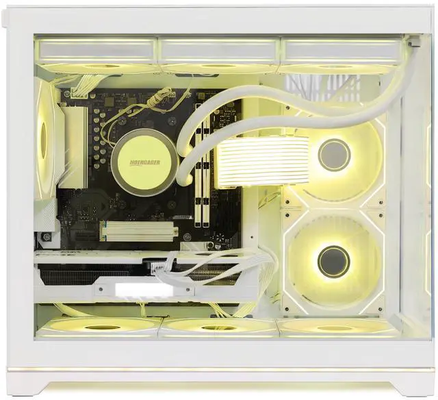 Alt view image 4 of 7 - Hoengager Gaming PC -AMD Ryzen 7 9700X 8-Core 3.8 GHz-RTX 5070 12GB -32GB DDR5 RAM-1TB PCIe SSD-360 Liquid Cooler -WIFI &Bluetooth-850W PSU -ARGB Fans-Windows 11 Pro prebuilt Gaming Desktop PC-White
