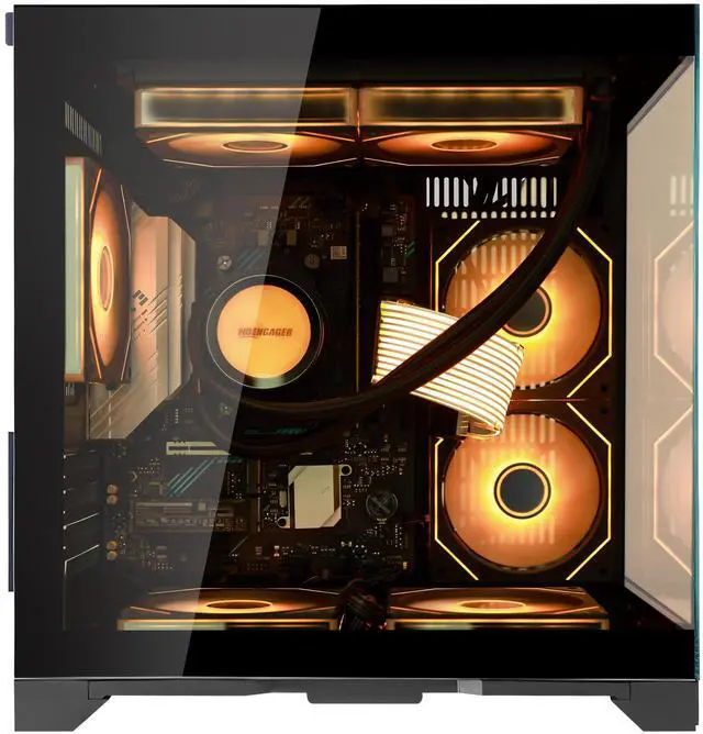 Alt view image 4 of 7 - Hoengager-Gaming desktop - AMD Ryzen 7 5700G 3.8GHz - 32GB DDR4 3200MHz - 1TB M.2 - 650W PSU -APP RGB Fan Control- Windows 11 - WIFI&Bluetooth - Gaming PC