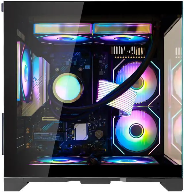 Alt view image 2 of 7 - Hoengager-Gaming desktop - AMD Ryzen 7 5700G 3.8GHz - 32GB DDR4 3200MHz - 1TB M.2 - 650W PSU -APP RGB Fan Control- Windows 11 - WIFI&Bluetooth - Gaming PC