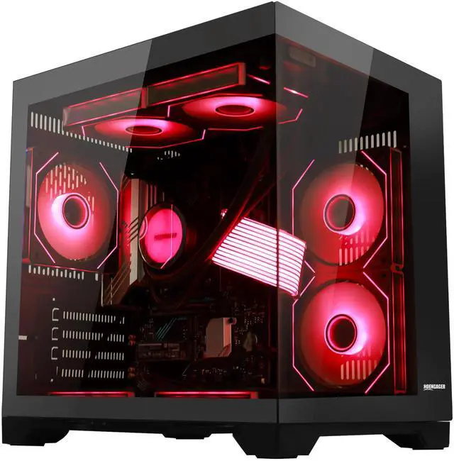 Alt view image 3 of 7 - Hoengager-Gaming desktop - AMD Ryzen 7 5700G 3.8GHz - 32GB DDR4 3200MHz - 1TB M.2 - 650W PSU -APP RGB Fan Control- Windows 11 - WIFI&Bluetooth - Gaming PC