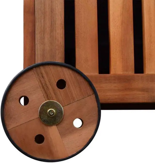 Alt view image 14 of 14 - vidaXL Outdoor Storage Deck Box Chest for Patio Cushions Garden Tools Solid Wood