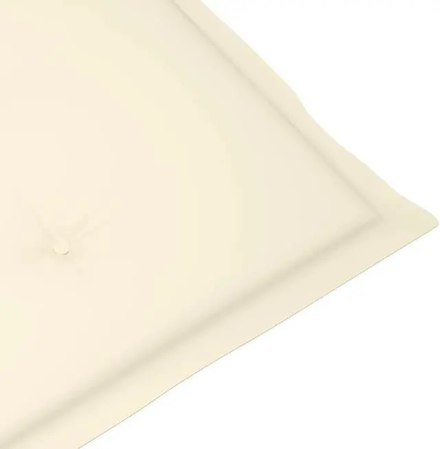 Alt view image 10 of 11 - vidaXL Chair Cushion 2 Pcs Outdoor Garden High Back Chair Cushion Cream Fabric