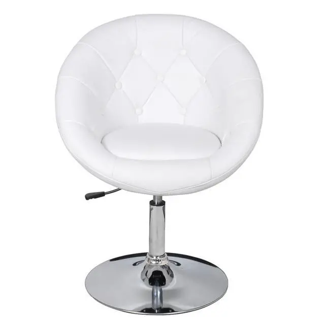 Alt view image 10 of 18 - vidaXL Bar Stools 2 pcs White Faux Leather