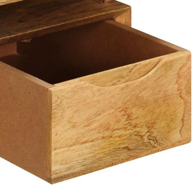 Alt view image 5 of 18 - vidaXL Solid Mango Wood Writing Desk Wooden Study Office Desk Writing Table