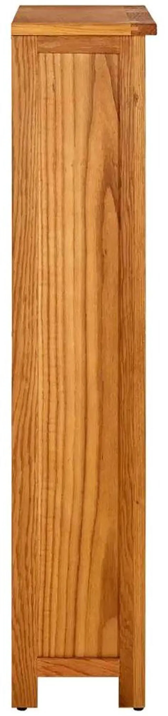 Alt view image 18 of 19 - vidaXL Solid Oak Wood 4-Tier Bookcase Display Cabinet Standing Shelf Furniture