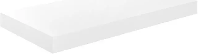 Alt view image 9 of 17 - vidaXL Floating Wall Shelves 2 pcs High Gloss White 19.7"x9.1"x1.5" MDF