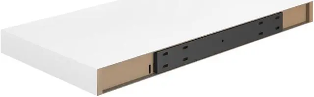 Alt view image 6 of 17 - vidaXL Floating Wall Shelves 2 pcs High Gloss White 19.7"x9.1"x1.5" MDF
