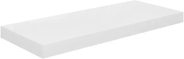 Alt view image 10 of 12 - vidaXL Wall Shelves Floating Shelves Display Shelves 2 Pcs High Gloss White