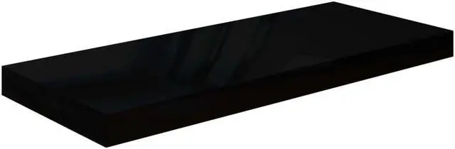 Alt view image 8 of 9 - vidaXL Wall Shelf Floating Shelf Display Shelf Wall Mounted High Gloss Black
