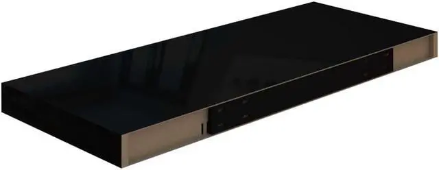 Alt view image 6 of 9 - vidaXL Wall Shelf Floating Shelf Display Shelf Wall Mounted High Gloss Black