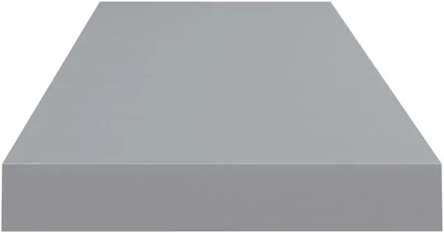 Alt view image 5 of 11 - vidaXL Floating Wall Shelf Gray 31.5"x9.3"x1.5" MDF