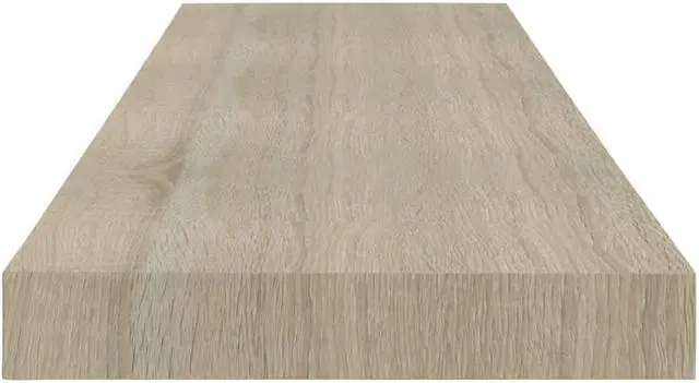 Alt view image 11 of 12 - vidaXL Floating Wall Shelves 2 pcs Oak 31.5"x9.3"x1.5" MDF