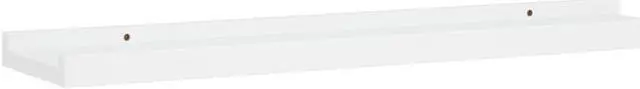 Alt view image 10 of 14 - vidaXL Wall Shelves Floating Display Shelves Wall Mounted 2 Pcs White 23.6"