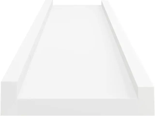 Alt view image 12 of 14 - vidaXL Wall Shelves Floating Display Shelves Wall Mounted 2 Pcs White 23.6"